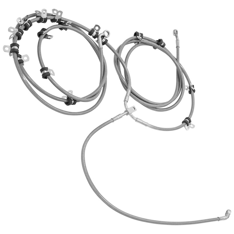 Caltric Rear Brake Hose Line For Can Am Maverick Turbo