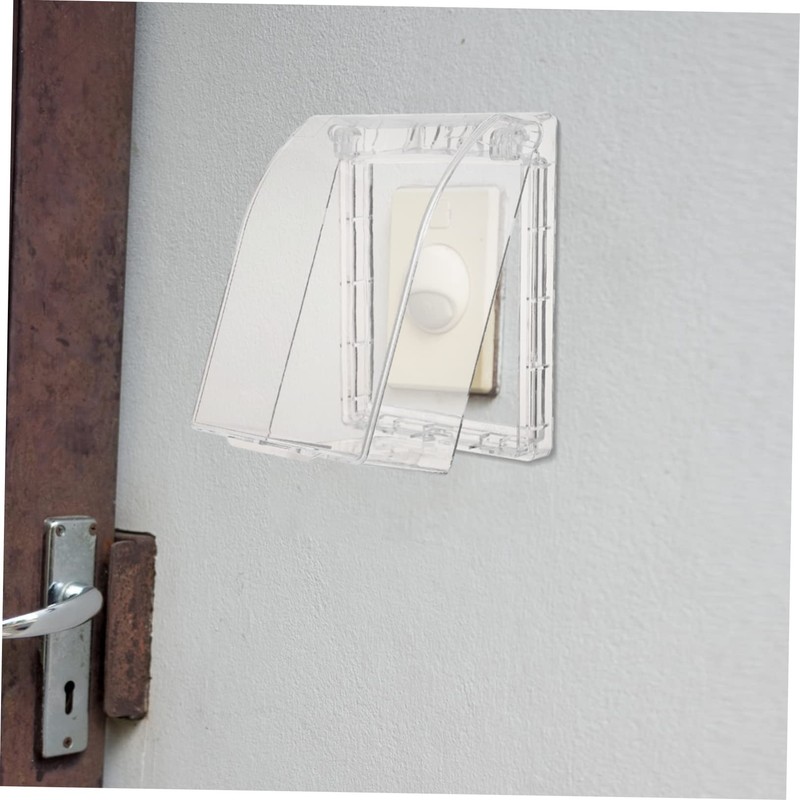 Tofficu Weatherproof Ring Doorbell Cover Plate Durable Protective Shield for