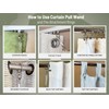 24 inch (4 Pack) All Clear Acrylic Curtain Pull Wand