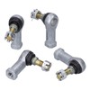 4PCS Tie Rod End Kit Rubber Metal WearResistant Replacement for