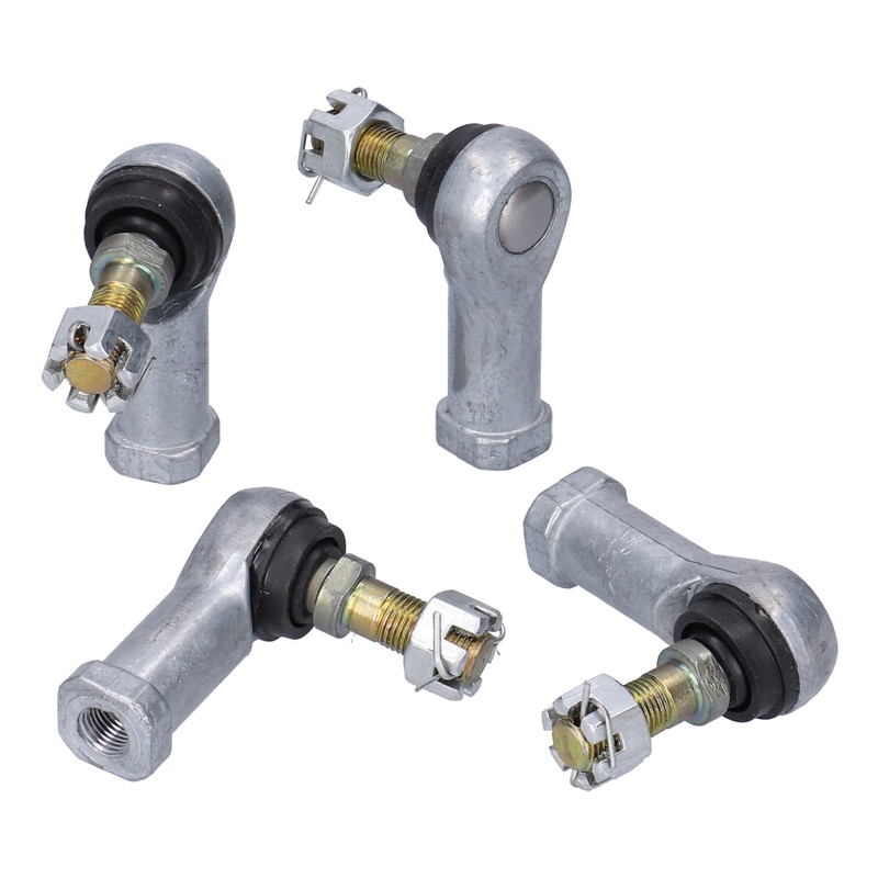 4PCS Tie Rod End Kit Rubber Metal WearResistant Replacement for
