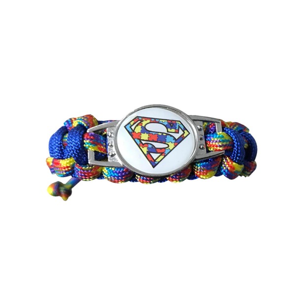 Infinity Collection Autism Awareness Paracord Bracelet - Autism Jewelry, Adjustable Autism Bracelet- Hope Charm Bracelet- Puzzle Piece Bracelet- Perfect Giift
