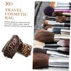 FOMIYES 2sets Travel Cosmetic Bag Large Capacity Makeup Storage Leopard