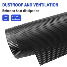 DKARDU 400 x 300mm Fan Dust Filter, Computer PC Case Cooler Fan Dust Mesh Grills, Fan Dustproof Case Cover for Computer Cooler Fan, Magnetic Frame, Black (4 Pack)