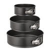 HIWARE Springform Pan Set of 3 Non-stick Leakproof Round Cake