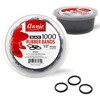 ANNIE 1000 Black Mini Rubber Bands – 1/2″ Durable Elastic