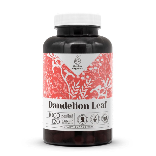Garden Organics Dandelion Leaf 120 Capsules | High-Potency Capsules, Herbal