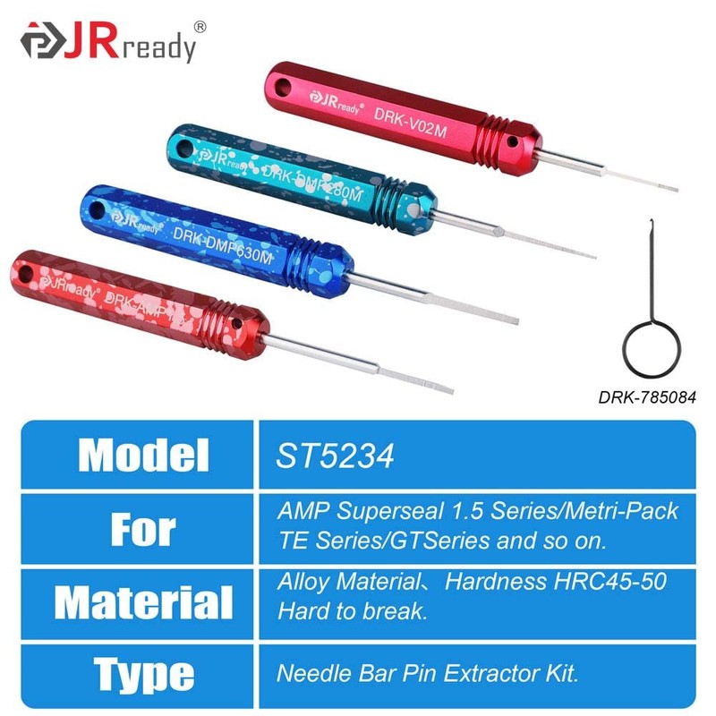 JRready ST5234 Pin Extractor Tool Set for AMP Super Seal1.5