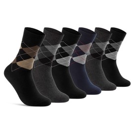 Sockenkauf24 25349 Men’s Socks Checked Cotton – 6 Pairs - 43-46