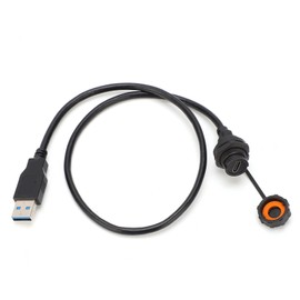Waterproof USB Connector IP68 TYPEC Female USB3.0 Male with Cable Socket E10TPCBFF/U3AM(1meter )