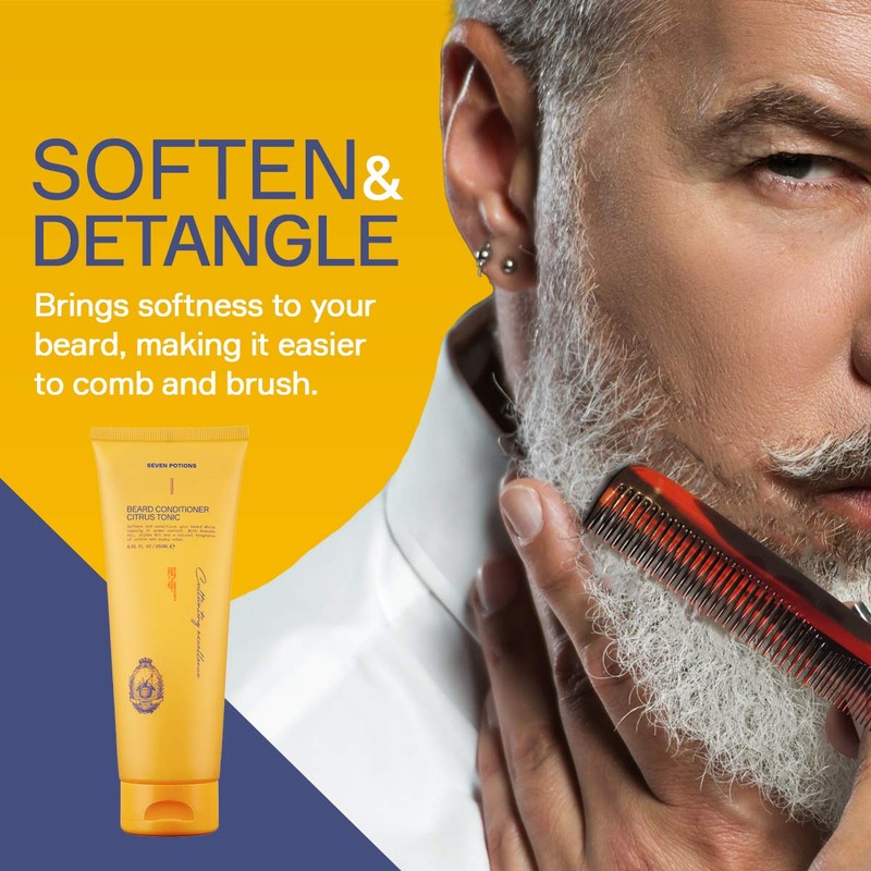Seven Potions Beard Conditioner for Men - Prevents Beard Itching