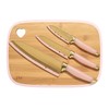 Paris Hilton Reversible Bamboo Cutting Board and Cutlery Set with