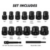 CASOMAN 13 Pieces Impact Bolt & Nut Remover Set, Nut