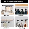 Decorative Shower Curtain Hooks, Luxury Bowknot Shower Curtain Rings, Modern
