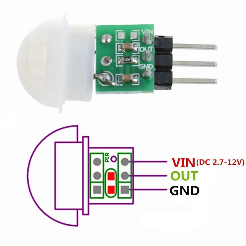 Youmile 5pcs IR Human Sensor AM312 Mini Detector Module HC-SR312