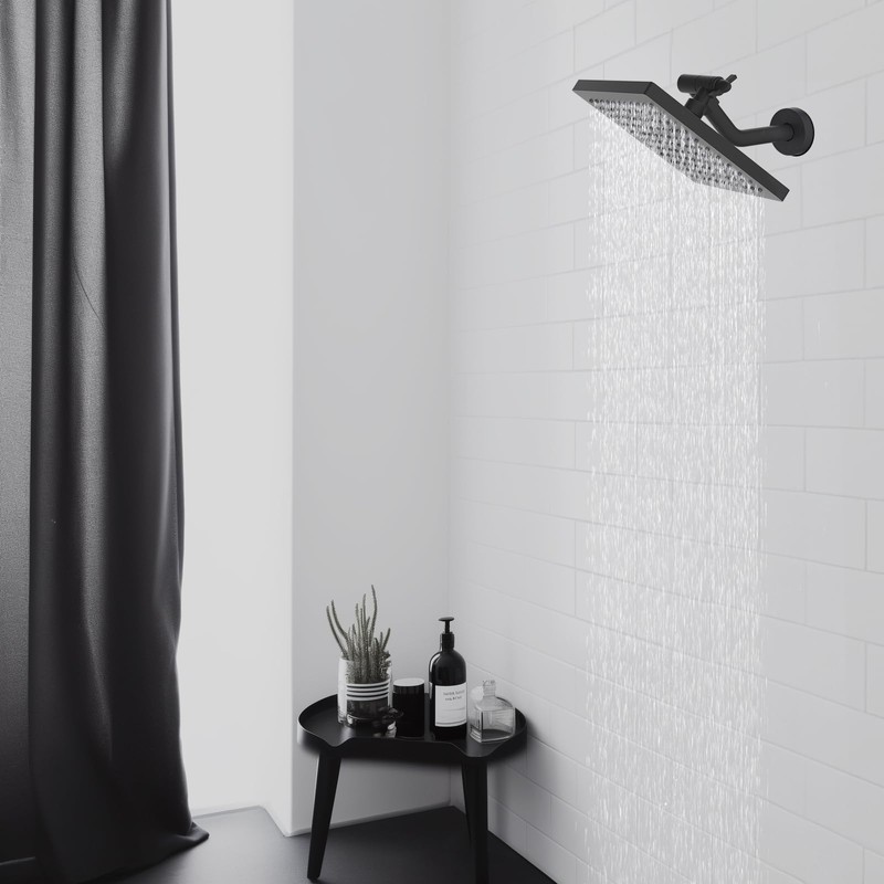 Hibbent All Metal Shower Head Elbow Adapter, 360 ° Adjustable