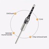Michear Woodworking Square Hole Drill Bit 12mm Auger Mortise Chisel