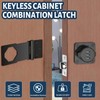 MIVITOOM 3.5-Inch Cabinet Password Hasp Locks, 3-Digit Combination Door Lock