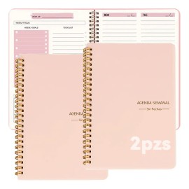 2pz Agenda Diaria Planificadora Ejecutiva Semanal A5 Español