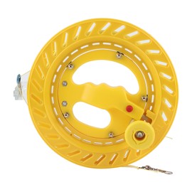 ABS Outdoor Kite Line String Winder Grip Wheel Flying Tools 20cm Wheel with 200M Line(20cm Yellow Wheel 200m Wire )