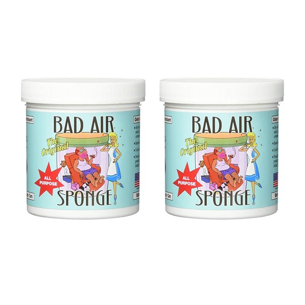 Bad Air Sponge Air Odor Absorbent, 14 ounce, 2-Pack