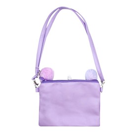 MINGSEECESS Kids Wallet Girls Fluffy Crossbody Purse Cute Fuzzy Bag Tie Dye Shoulder bag Zipper Coin Purse