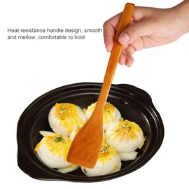 Wooden Spatula, Small Wooden Spatula, Flat Frying Spatula, Non-Stick Spatula, Heat Resistant Shovel, Kitchen Utensils for Cooking, Baking, Roasting (Light Wood Colour)