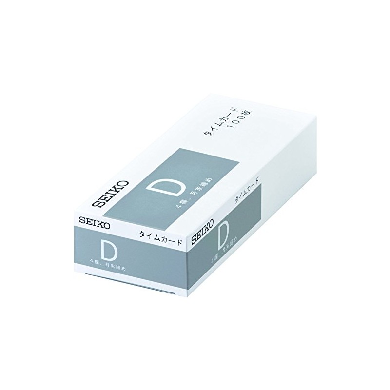 Seiko Solutions Time Card D Card 100 Maiiri CA-D