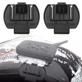 LT Easiyl 2 Stück Motorradhelm Bluetooth Headset Gegensprechanlage Halterung Bluetooth Gegensprechanlage Host-Halterung Montageclip Kompatibel mit V6 V4 Serie Motorrad Gegensprechanlage