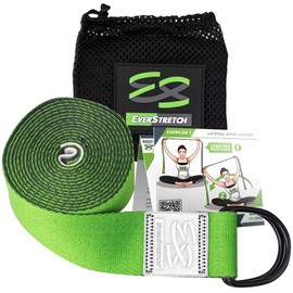 YOGA STRAP FOR STRETCHING EVER - Premium 8 ft Adjustable D-Ring Belt for Yoga, Pilates, Fitness and Physical Therapy, Designed to be the most luxurious yoga belt in stretching bands.