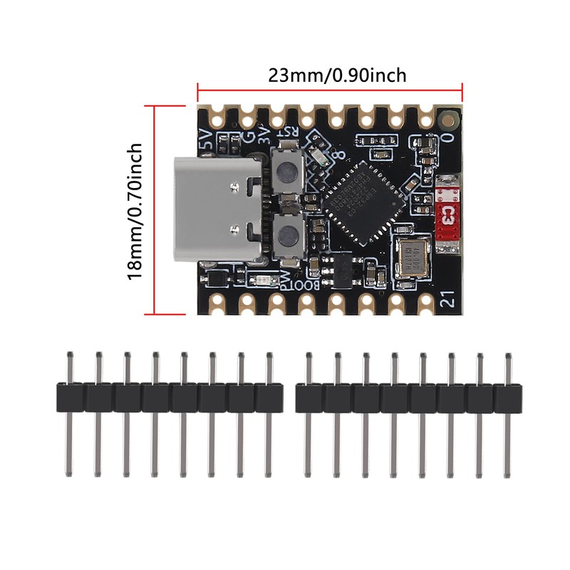 AOICRIE 2pcs ESP32-C3 Development Board ESP32 C3 Supermini Development Board