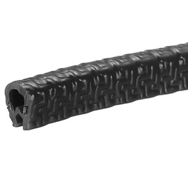 uxcell Edge Trim Black U Shape Edge Protector Rubber with Steel Clips Fits 1/64"-1/16" Edge 14.76Ft/4.5Meter Length Door Edge Guards