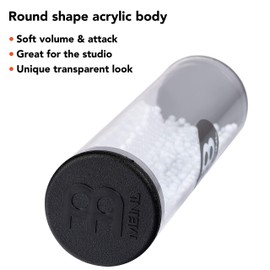 Meinl Percussion Crystal Shaker with Acrylic Shell — NOT Made in China — for Percussionists and Drummers, 2-Year Warranty, Soft/White (SH26-L-S)