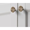 Goo-Ki 6 Pack Zinc Alloy Drawer Knobs-Antique Brass Cabinet Knobs