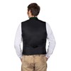 Roland Elegant Soft Wool Costume Gilet Grey with Green Piping