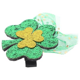 TOVINANNA Mesh Veil Barrette Hair Clip for Patrick's Day Decorative Shamrock Hair Accessory Lightweight and Comfortable for Parties and Photo Shoots