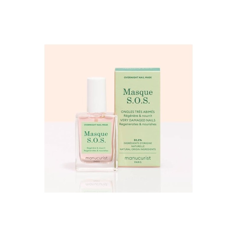 Manucurist S.O.S Mask Nail Strengthener & Hardener for Damaged Nails