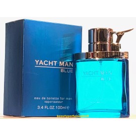 YACHT MEN BLUE by Yacht Man Blue Perfume 3.4 oz Eau de Toilette Spray for Men NEW