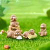 Vaguelly Pack of 16 Miniature Otter Figures Made of Resin