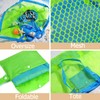 LEMAXELERS Large Beach Bag Bathroom Kids Toy Storage Mesh Bath