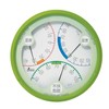 シンワ測定(Shinwa Sokutei) 温湿度 不快指数計 R-2 丸型 15cm グリーン 70500
