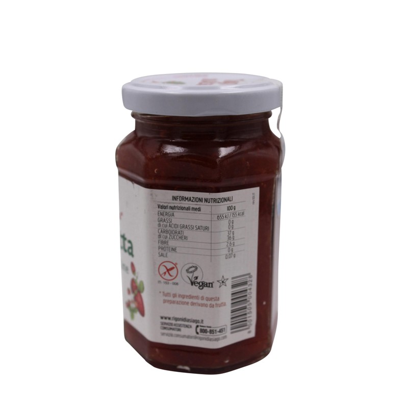 Rigoni di Asiago Fiordifrutta Organic Fruit Spread, Strawberry, 250 g,