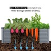 Meberam 2 Pack 12x2x1FT Galvanized Raised Garden Beds Kit Outdoor