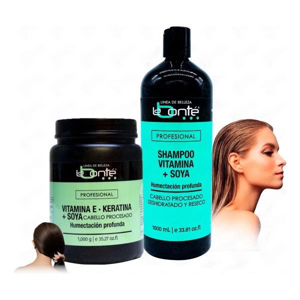 Shampoo Y Vitamina E Keratina + Soya 1kg Labonte