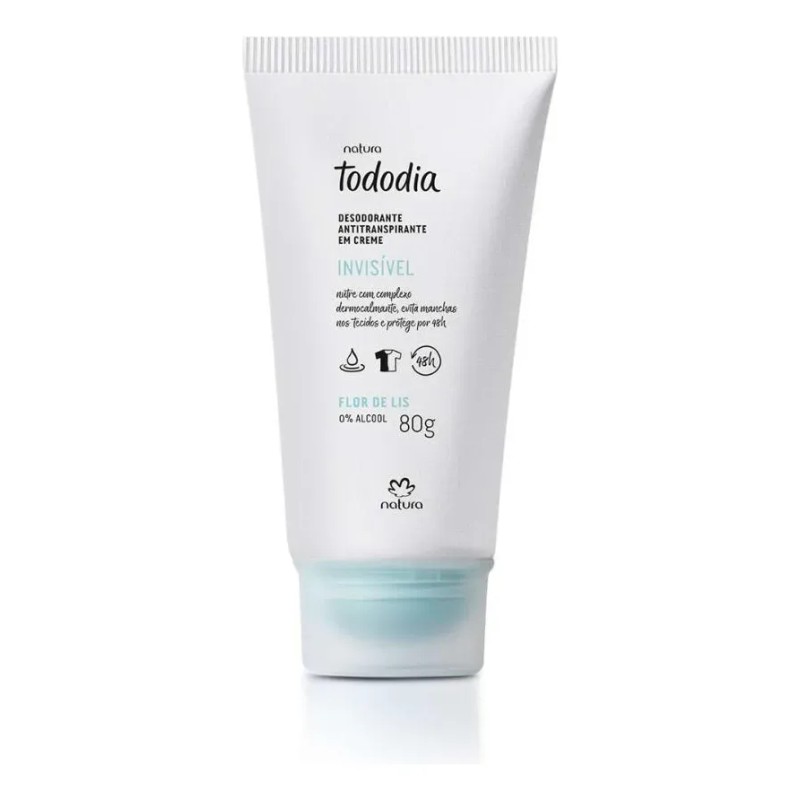 Desodorante Antitra Crema Flor De Lis Tododia Natura 80g