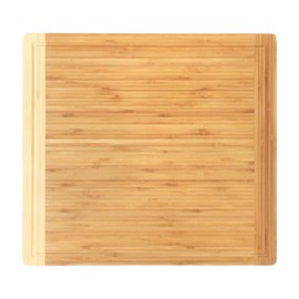 BambooMN Universal Premium Pull Out Cutting Boards - Under Counter Replacement - Designed To Fit Standard Slots - Heavy Duty Kitchen Board with Juice Groove - 20" x 18" x 0.75" - 2 Pieces