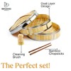 Beyond Gadgets Bamboo Steamer with Steel Reinforcement - 12-Inch 2-Tier