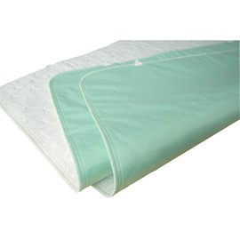 Careboree 2 Pack Cotton Top Quilted Underpad, Waterproof Extra Absorbent Use for Incontinence Bed Pads,Washable and Reusable Pet Pads (34" x 36")