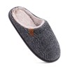 Coface Men's Memory Foam Slippers Warm Plaid Slippers Fluffy Plush