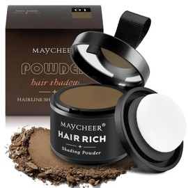 Sularpek Hairline Powder, Hair Powder for Repairing Roots, Roots Powder, Hair Powder for Repairing Roots Women and Men, 4 g, Medium Brown